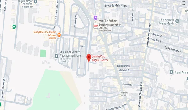 Bramha August Towers Location Map